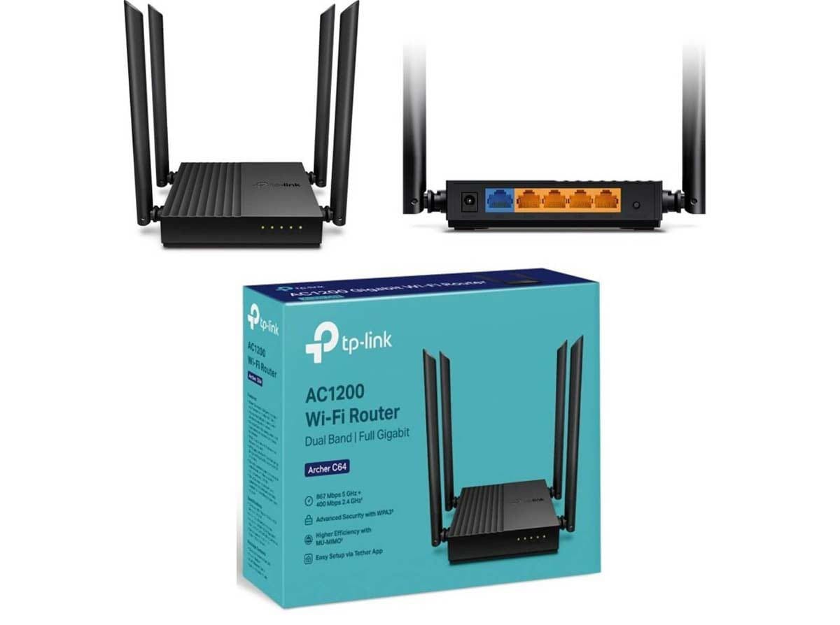 TP-Link Archer C64 AC1200 1200mbps Dual-Band WiFi Router