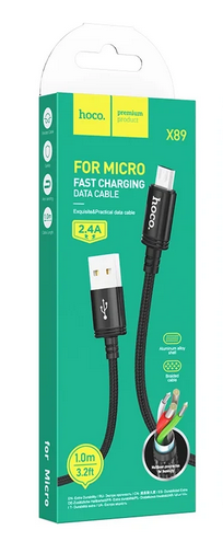 Hoco X89 Wind Charging Data Cable Micro