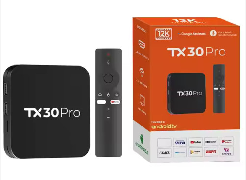 Android Smart TV Box TX30 Pro 12K Voice Control Remote