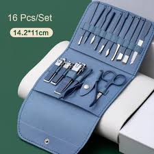 Nail Clippers Set, 16 In 1 Nail Clippers Pedicure Manicure Set Beauty Tool With Portable Holding Bag Case For