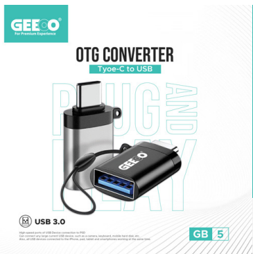 Geeoo GB5 Type -C To USB 3.0 OTG Converter