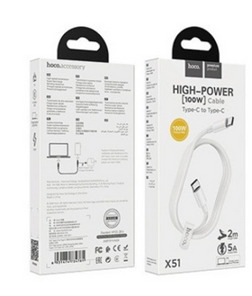 Hoco X51 High-power 100W Fast Charging Data Type-C Cable