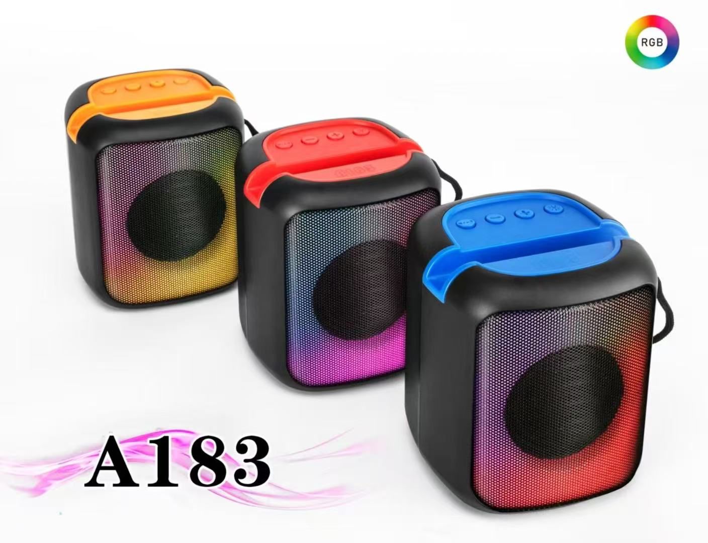 Wireless A-183 Bluetooth Speaker Deep Bass, Portable Design